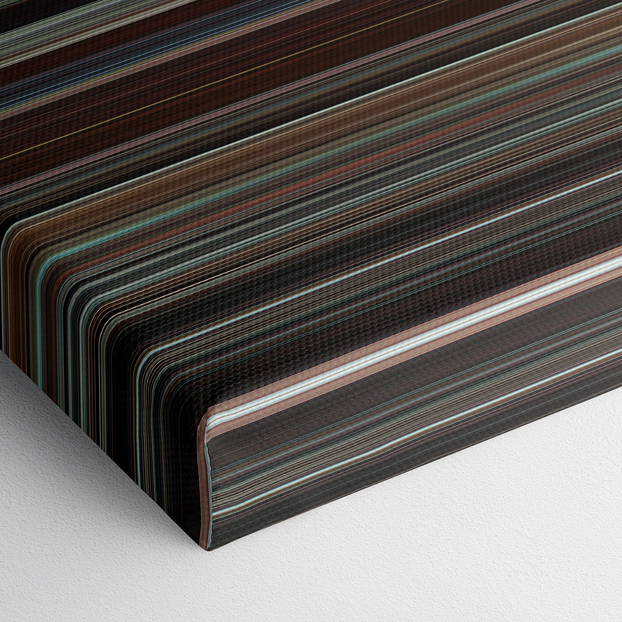 Wall Street - Money Never Sleeps (2010) CineSpectrum Color Spectrum Canvas Print - Close Up of Bottom of Print