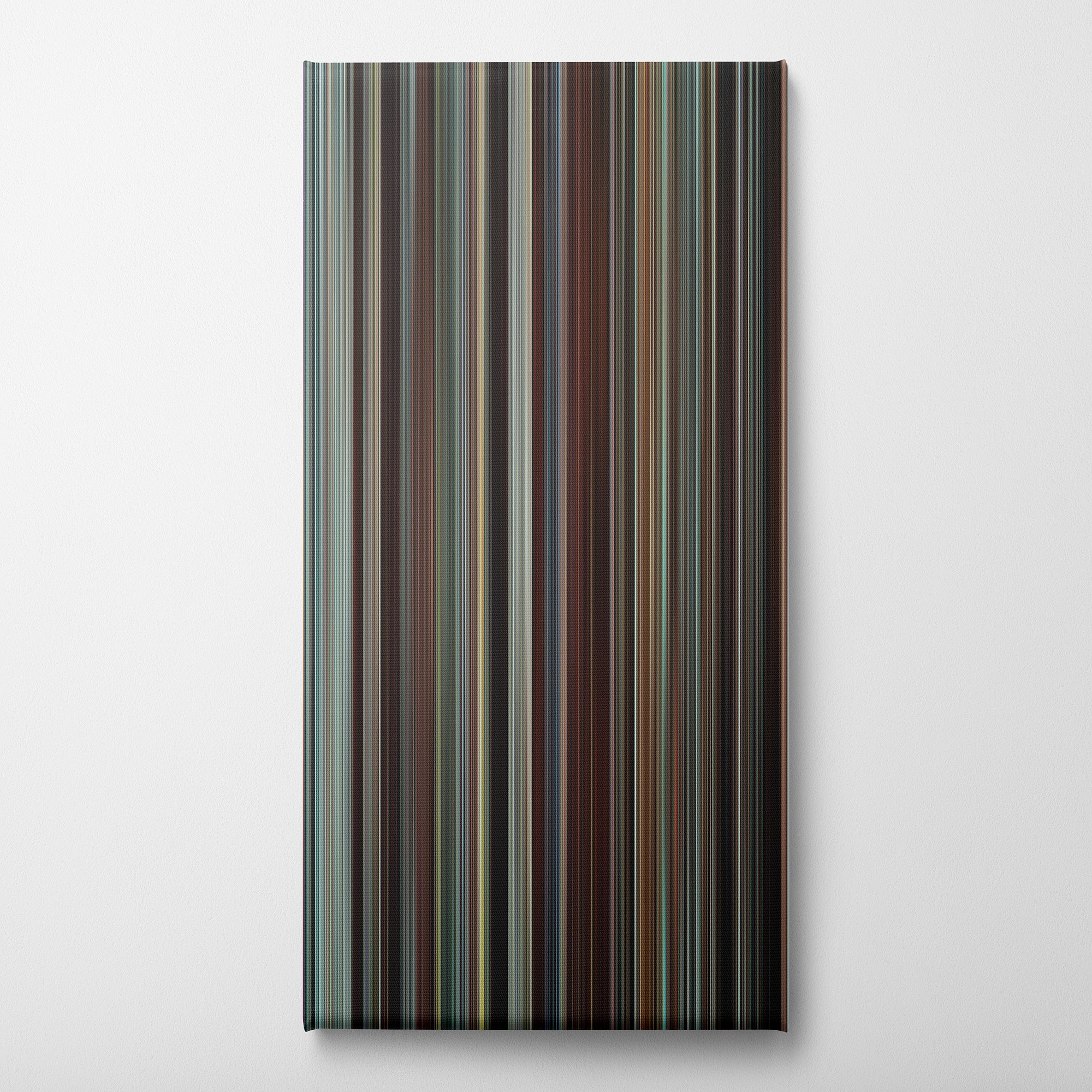 Wall Street - Money Never Sleeps (2010) CineSpectrum Color Spectrum Canvas Print - Vertical on Wall