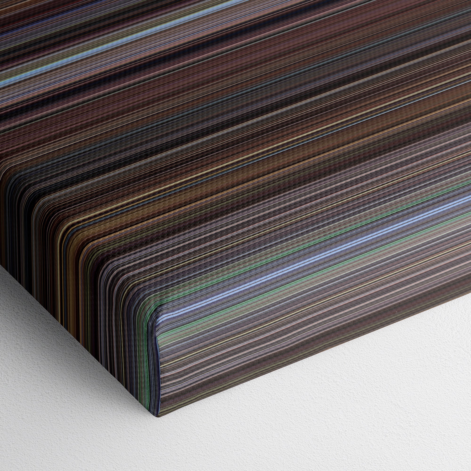 Wall Street (1987) CineSpectrum Color Spectrum Canvas Print - Close Up of Bottom of Print