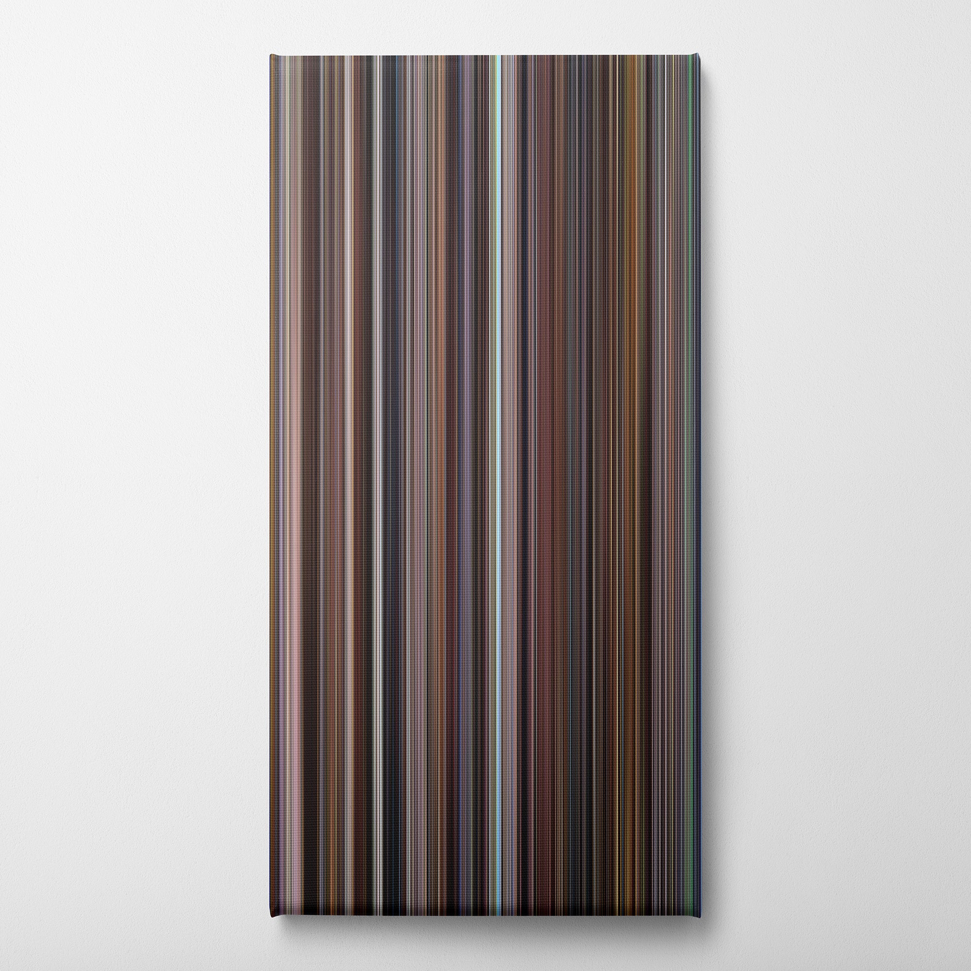 Wall Street (1987) CineSpectrum Color Spectrum Canvas Print - Vertical on Wall