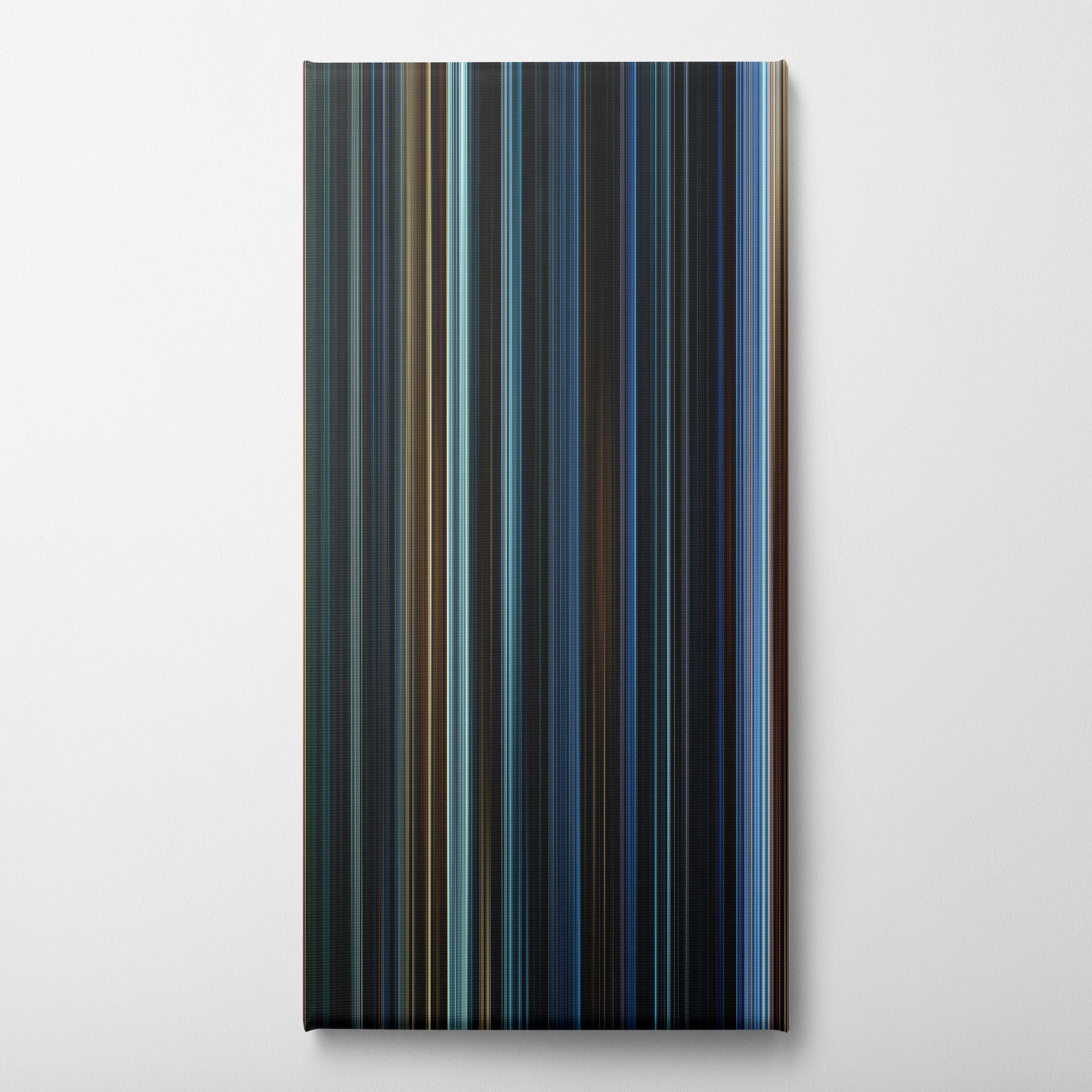 War for the Planet of the Apes (2017) CineSpectrum Color Spectrum Canvas Print - Vertical on Wall