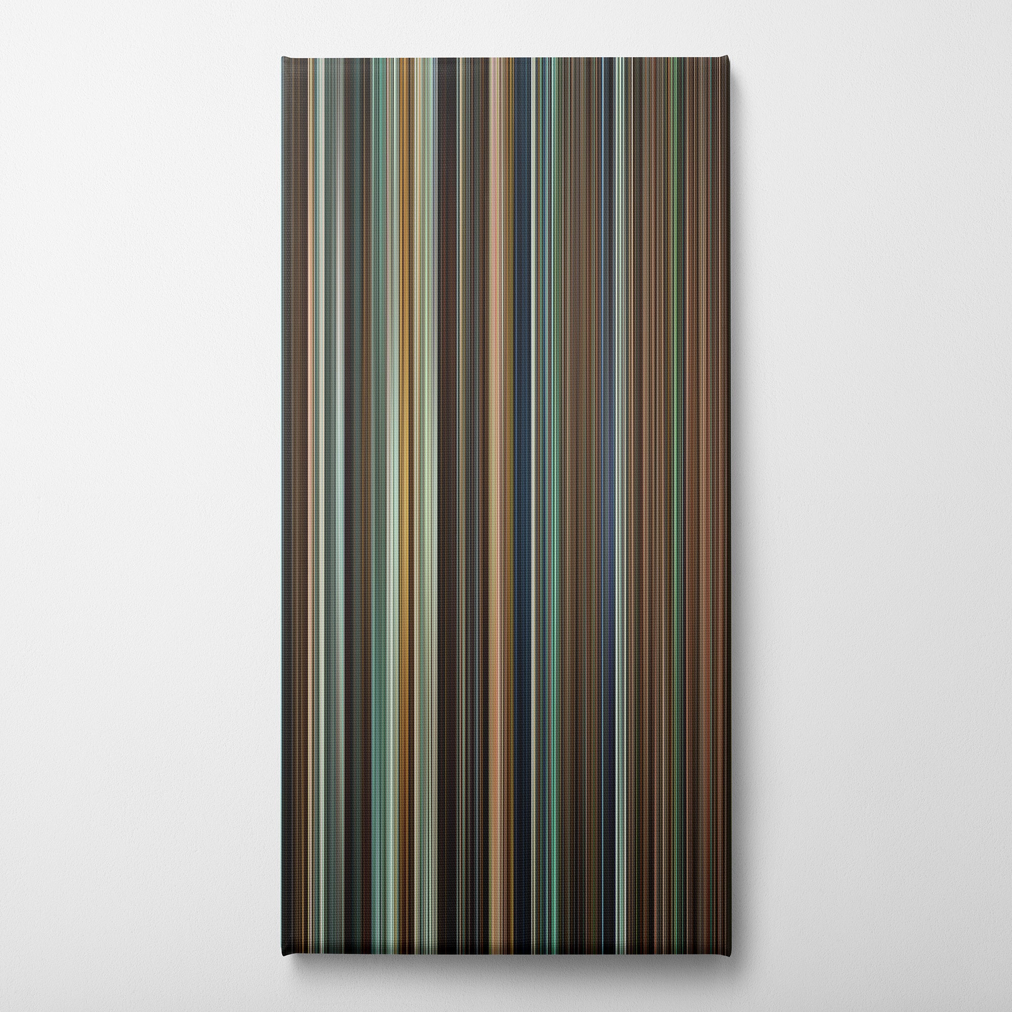 Warrior (2011) CineSpectrum Color Spectrum Canvas Print - Vertical on Wall