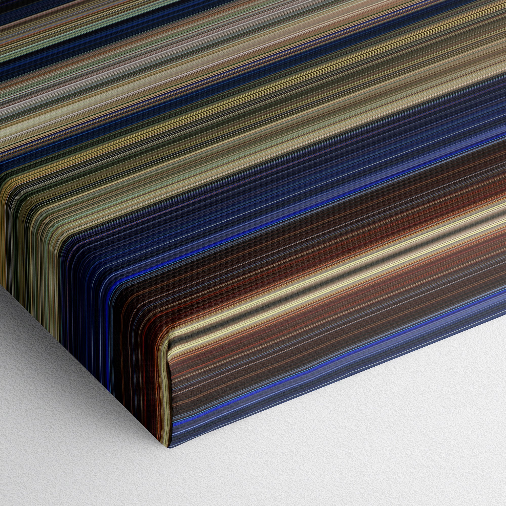 Wes Craven's New Nightmare (1994) CineSpectrum Color Spectrum Canvas Print - Close Up of Bottom of Print