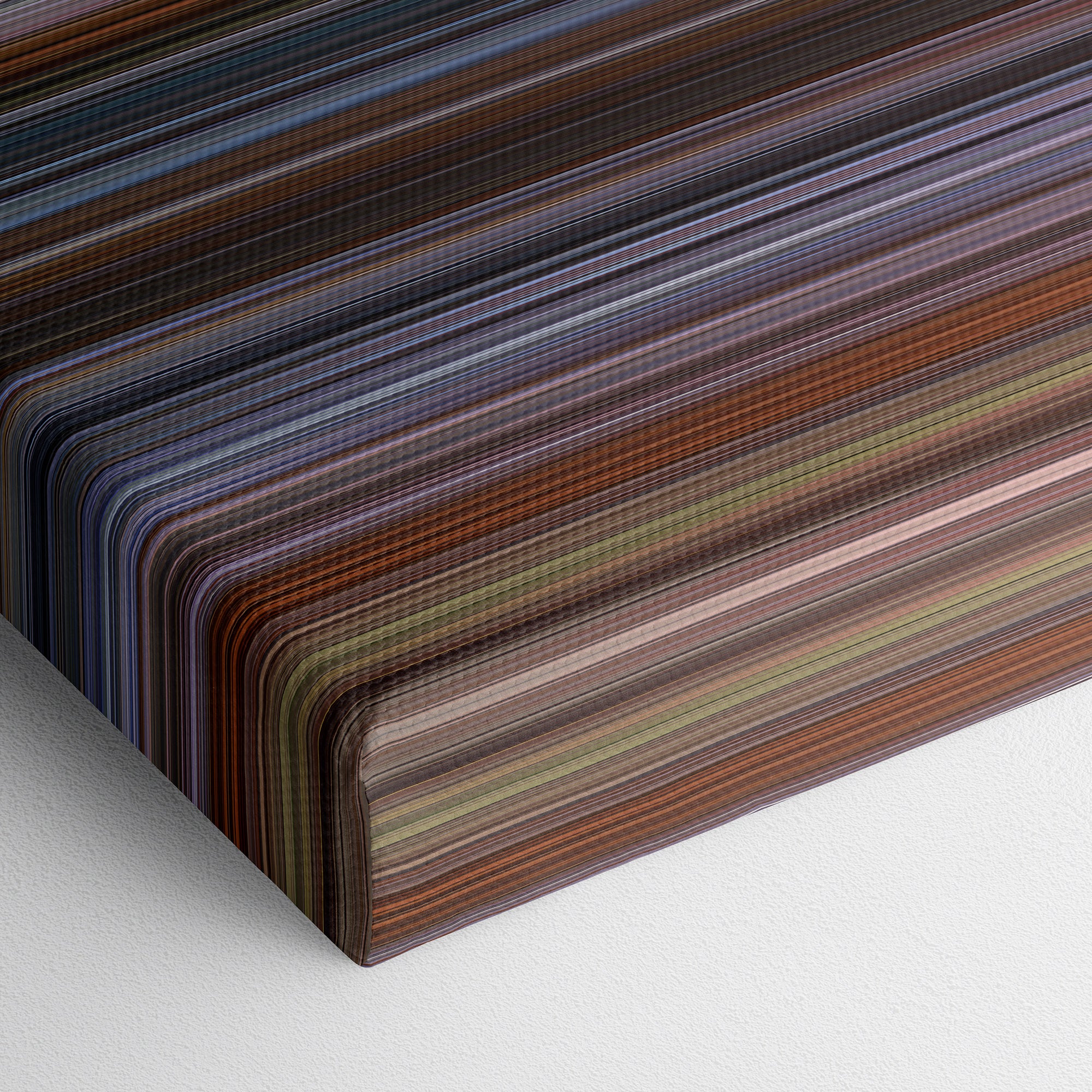 While You Were Sleeping (1995) CineSpectrum Color Spectrum Canvas Print - Close Up of Bottom of Print