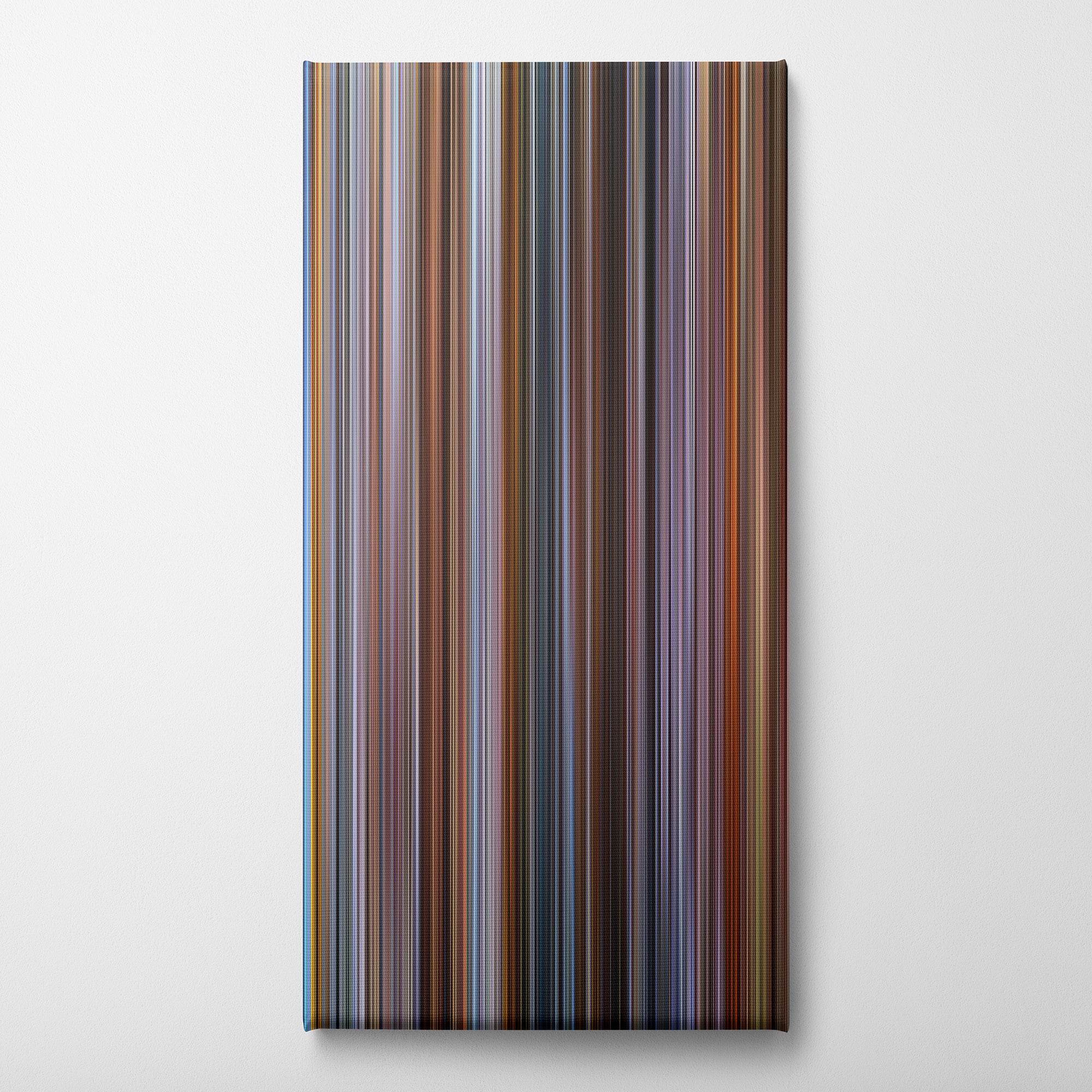 While You Were Sleeping (1995) CineSpectrum Color Spectrum Canvas Print - Vertical on Wall
