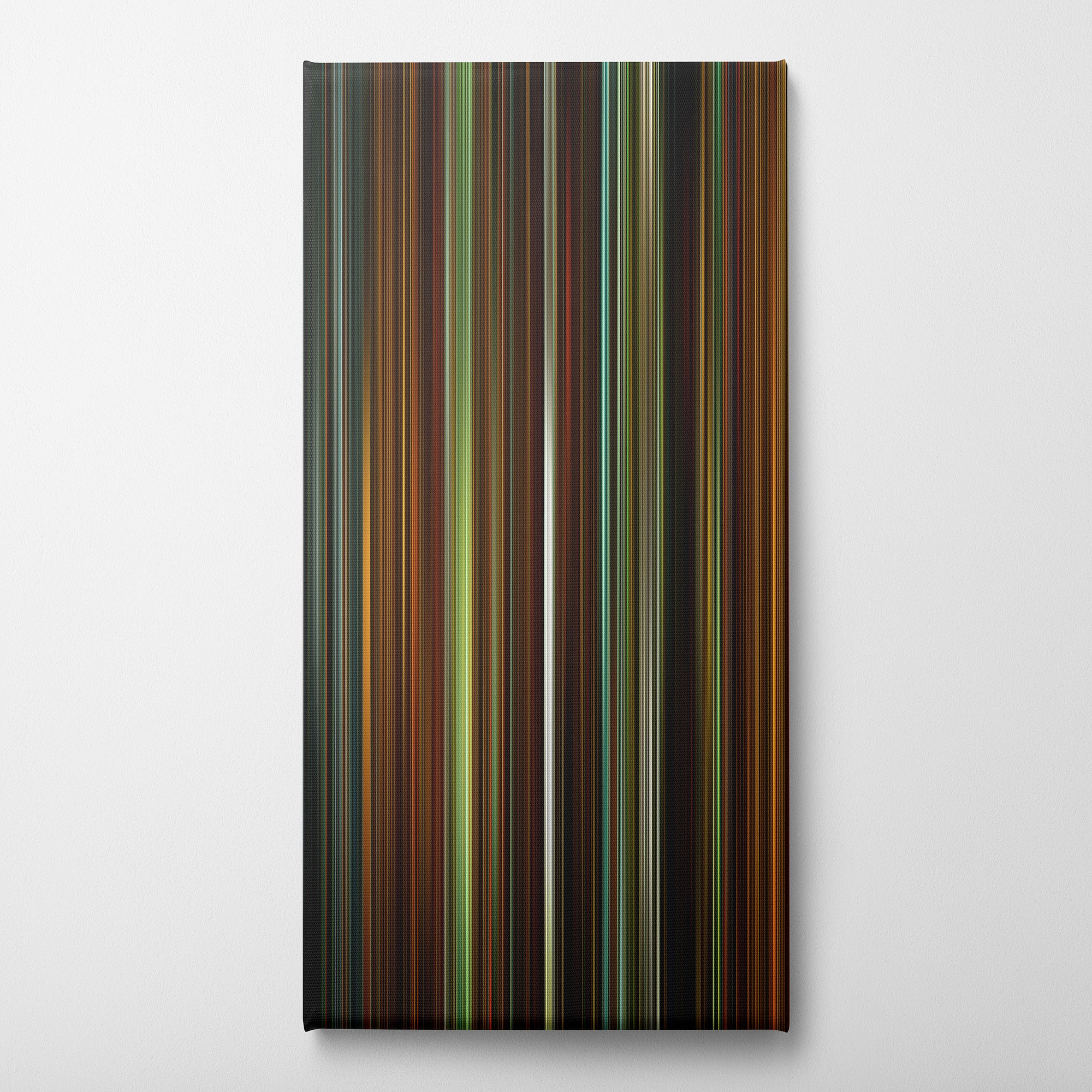 Whiplash (2014) CineSpectrum Color Spectrum Canvas Print - Vertical on Wall
