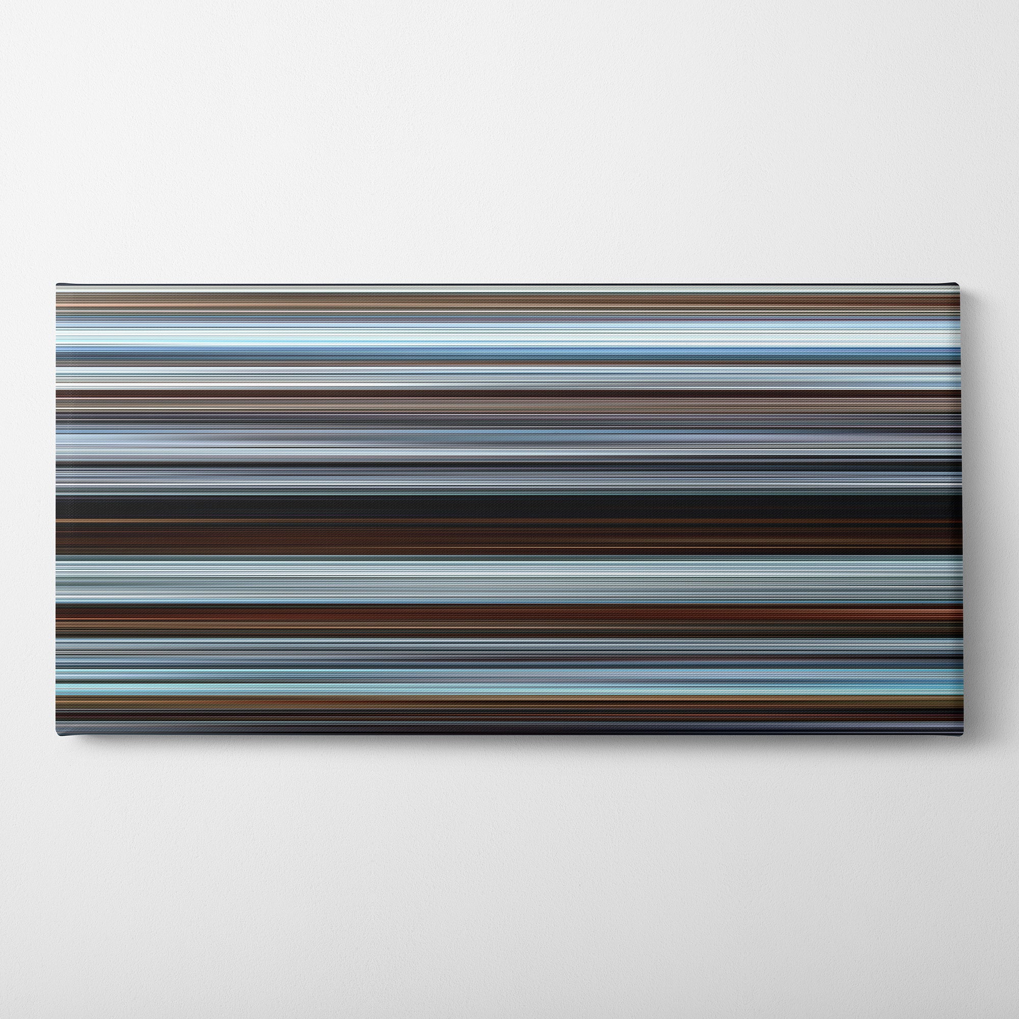 Wind River (2017) CineSpectrum Color Spectrum Canvas Print - Horizontal on Wall