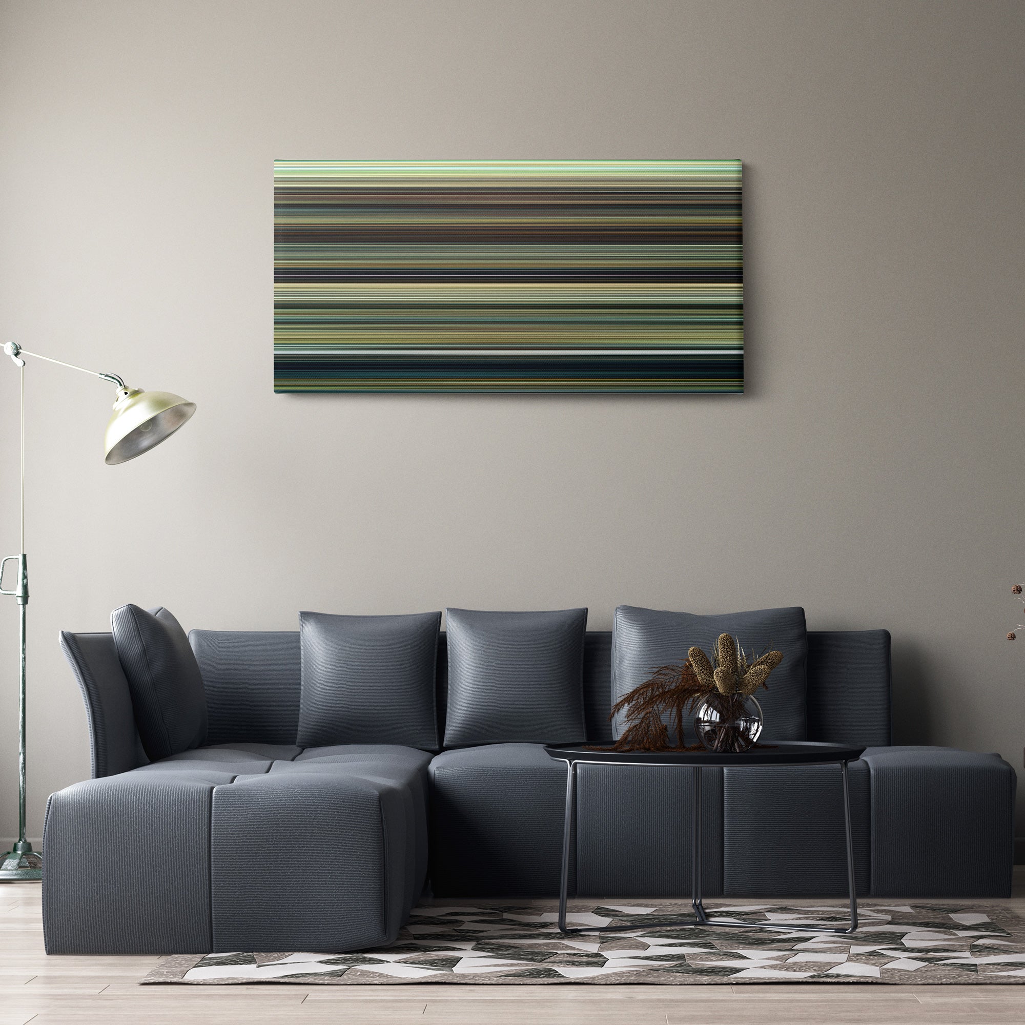 Wonder Woman 1984 (2020) CineSpectrum Color Spectrum Canvas Print - Hanging Horizontal on Wall in Room
