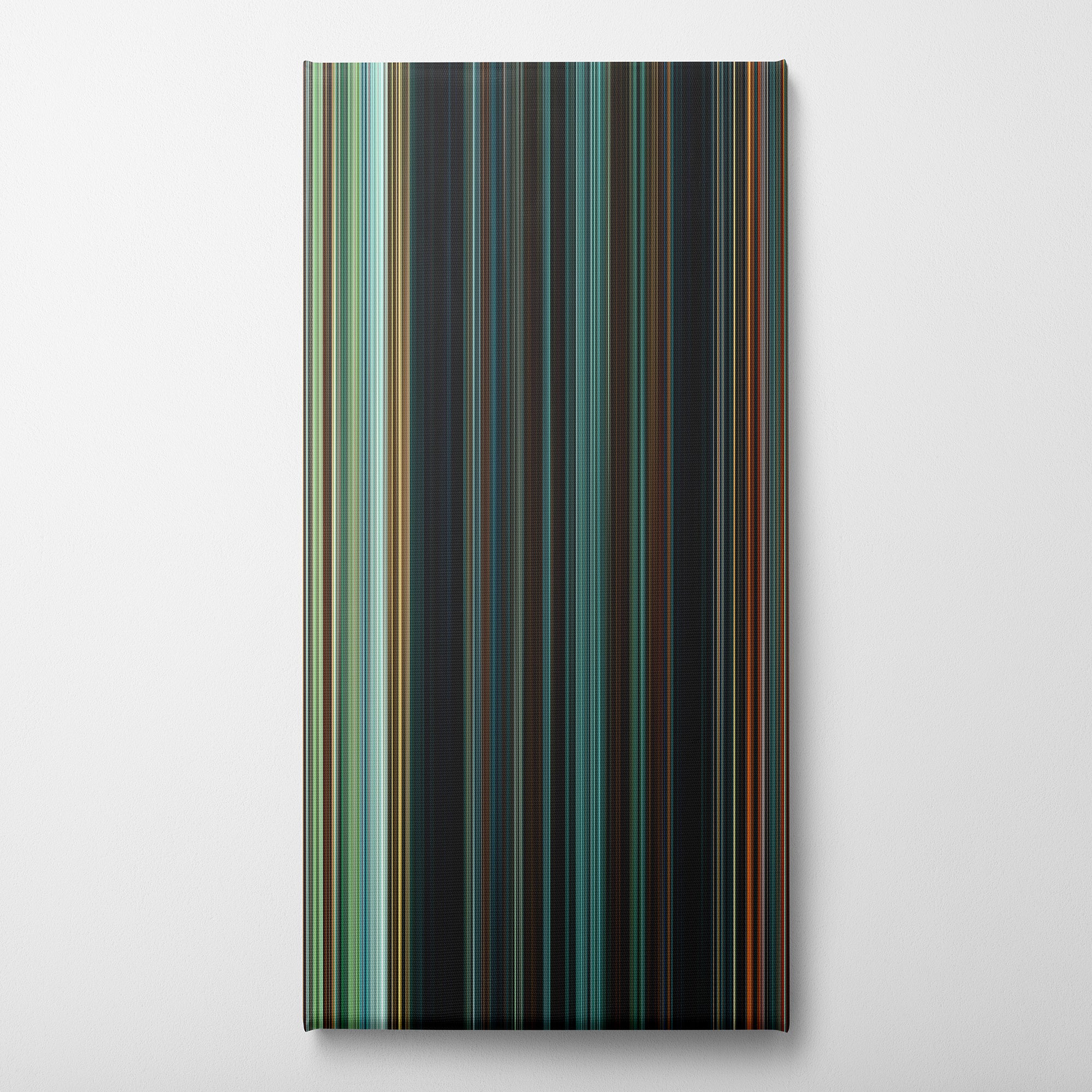 Wonder Woman (2017) CineSpectrum Color Spectrum Canvas Print - Vertical on Wall