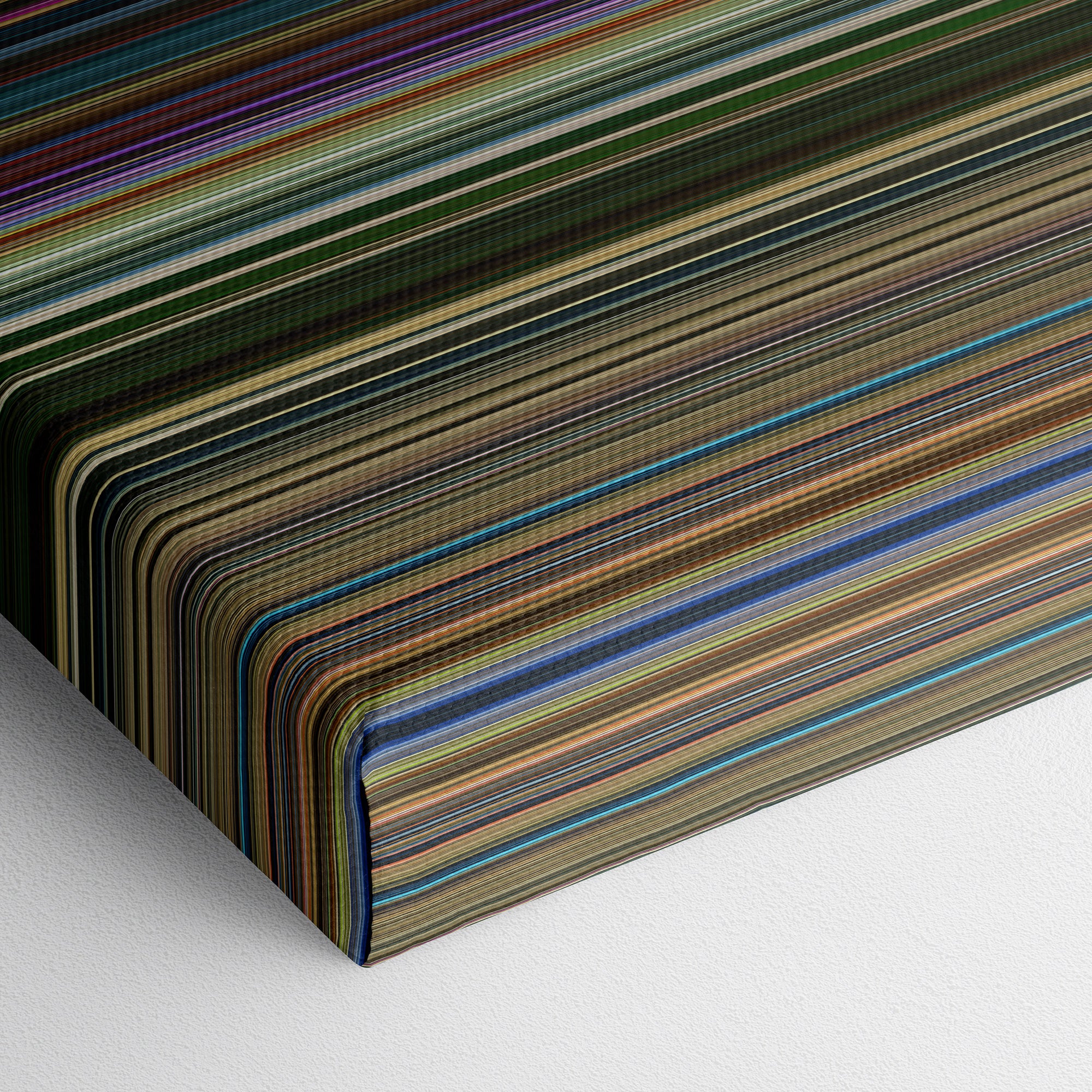 X-Men - Apocalypse (2016) CineSpectrum Color Spectrum Canvas Print - Close Up of Bottom of Print