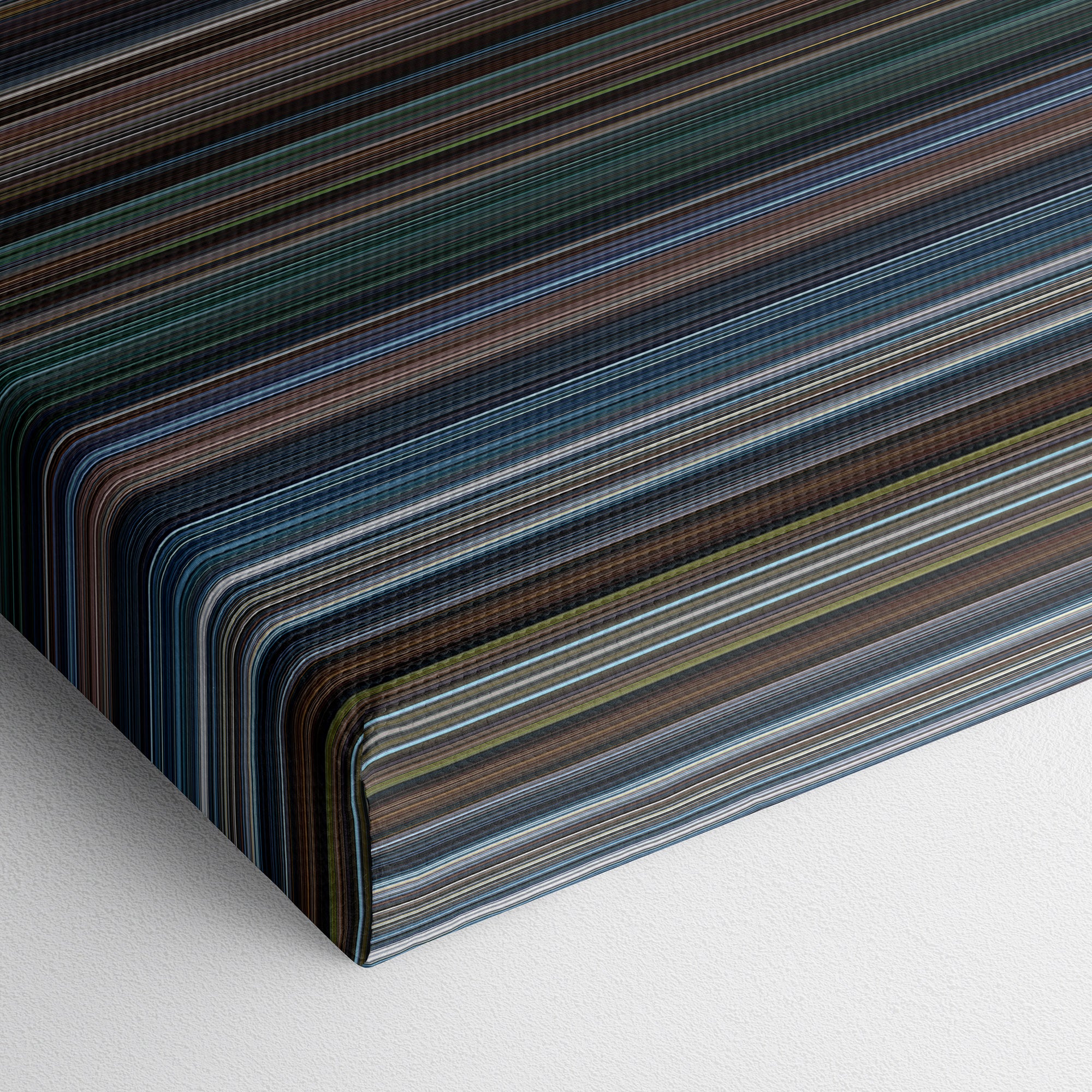 X-Men - The Last Stand (2006) CineSpectrum Color Spectrum Canvas Print - Close Up of Bottom of Print