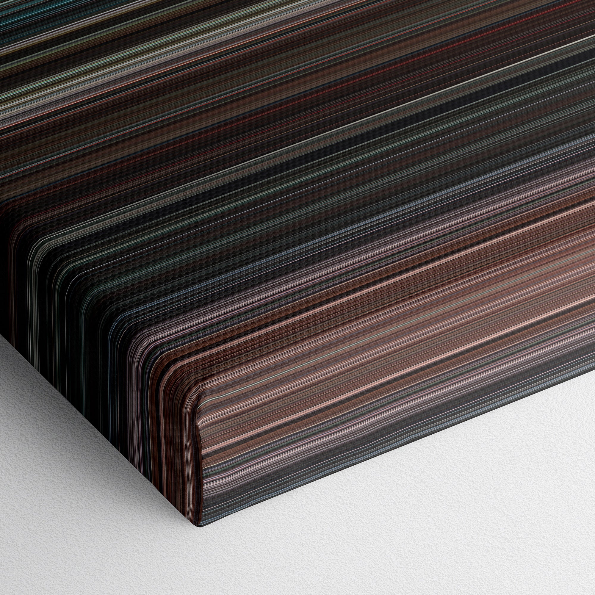 X-Men Origins - Wolverine (2009) CineSpectrum Color Spectrum Canvas Print - Close Up of Bottom of Print