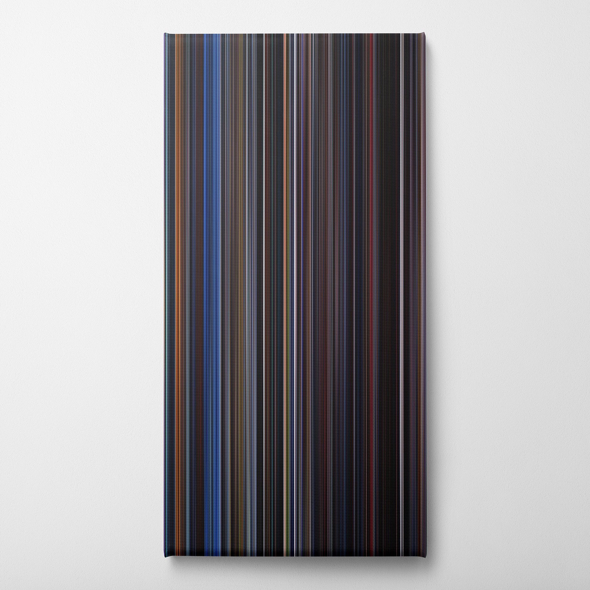 X-Men (2000) CineSpectrum Color Spectrum Canvas Print - Vertical on Wall