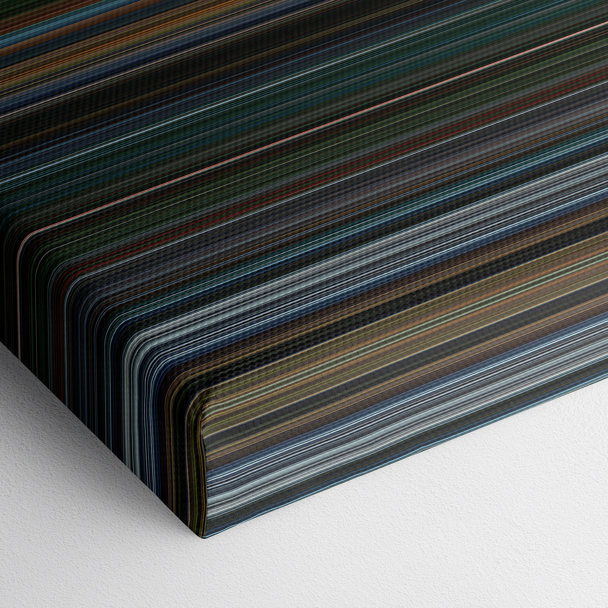 X2 (2003) CineSpectrum Color Spectrum Canvas Print - Close Up of Bottom of Print