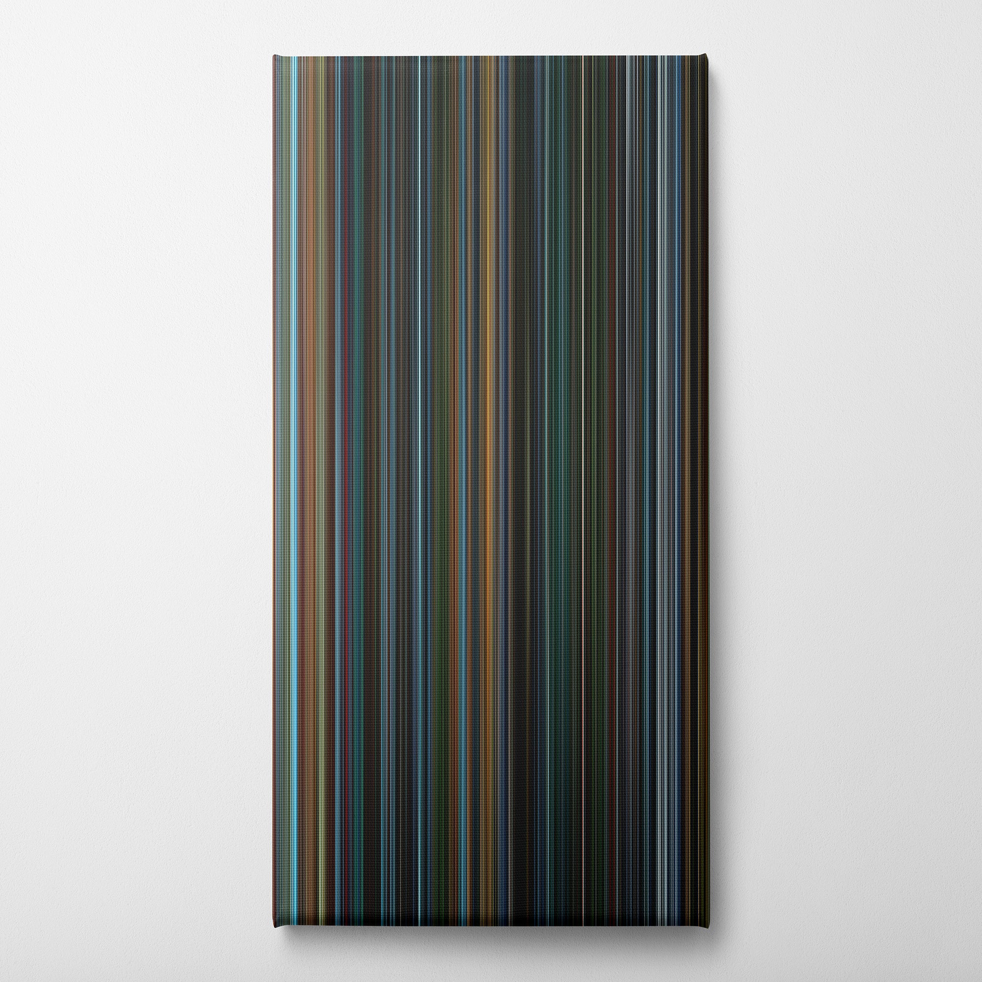 X2 (2003) CineSpectrum Color Spectrum Canvas Print - Vertical on Wall