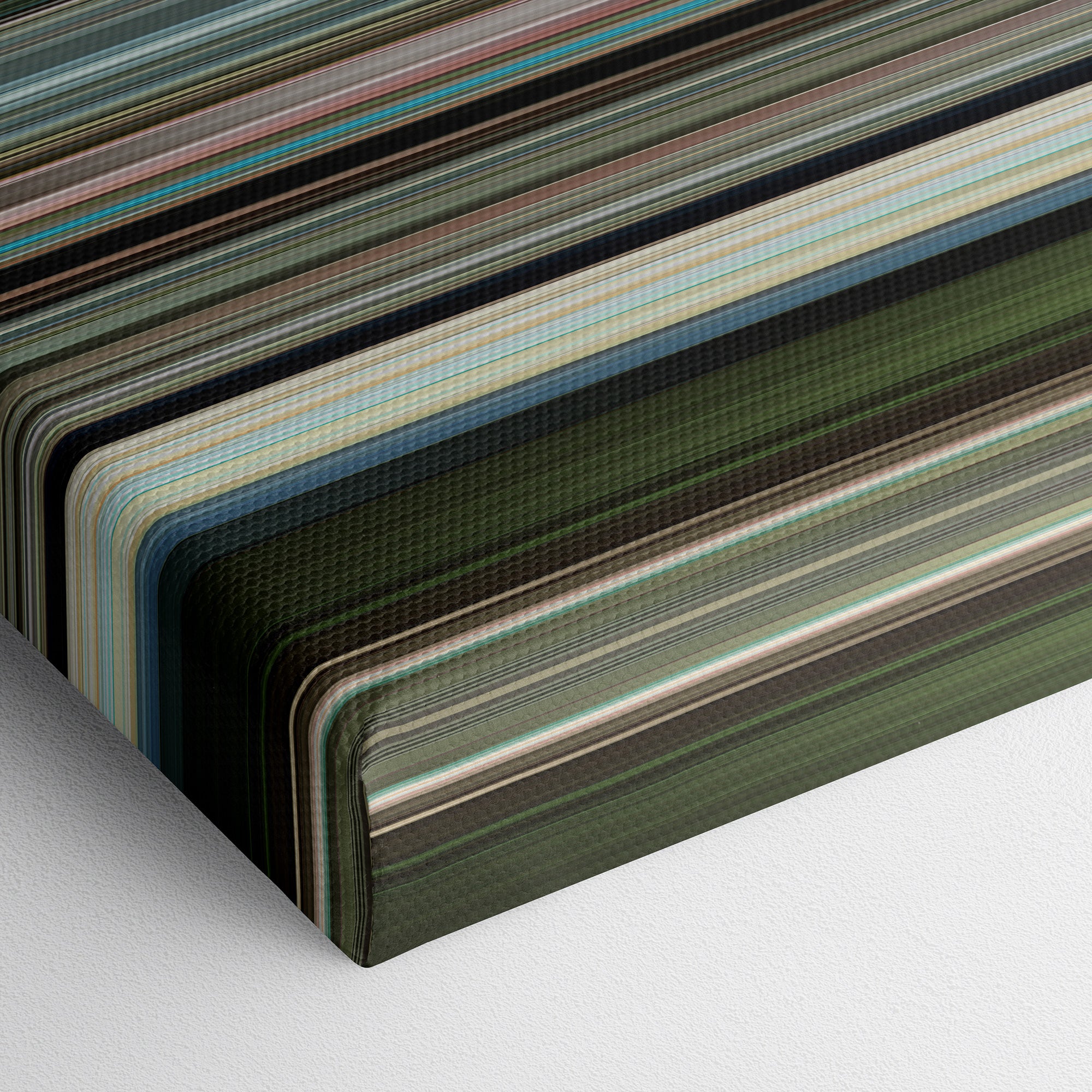 Y tu mamá también (2001) CineSpectrum Color Spectrum Canvas Print - Close Up of Bottom of Print