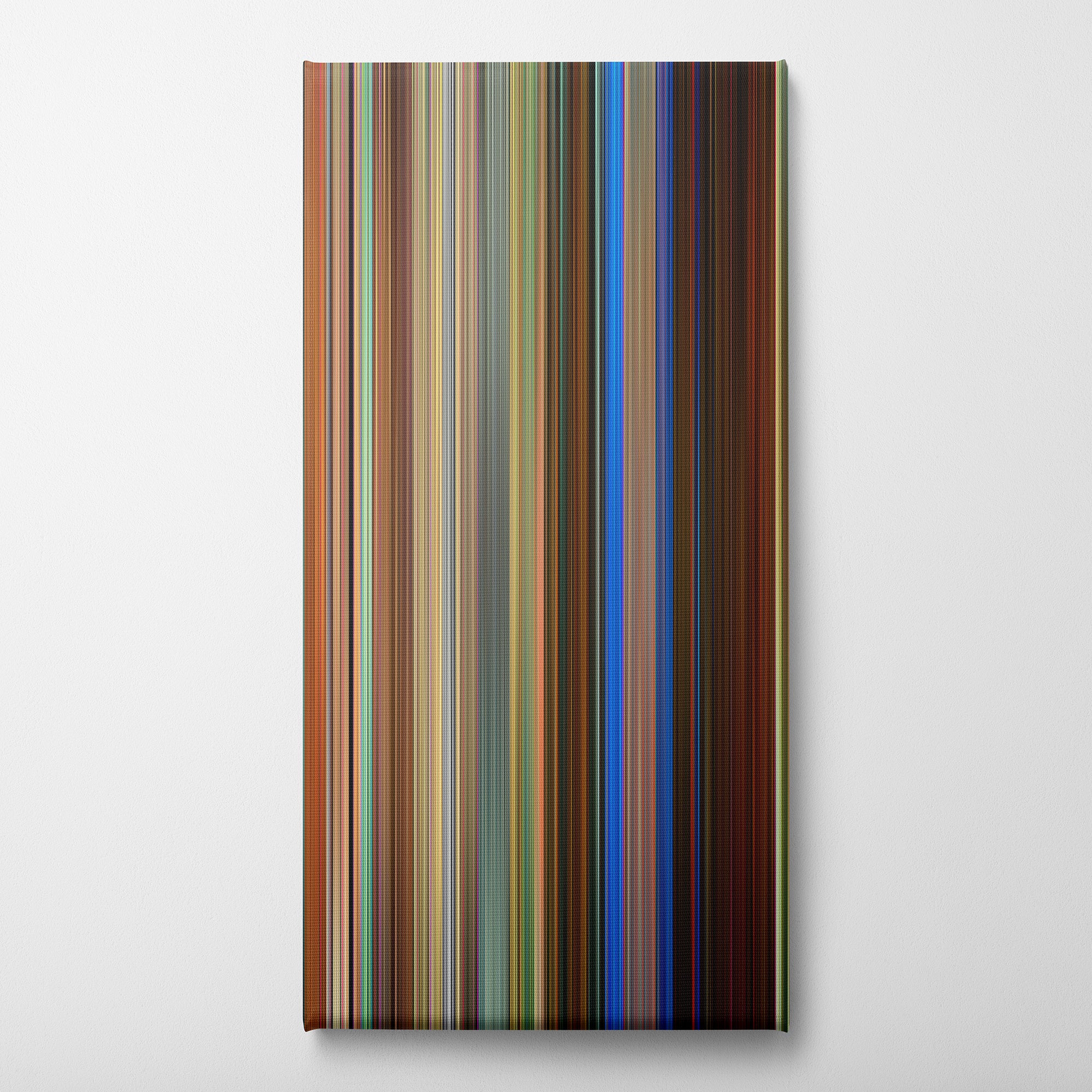 Yoga Hosers (2016) CineSpectrum Color Spectrum Canvas Print - Vertical on Wall