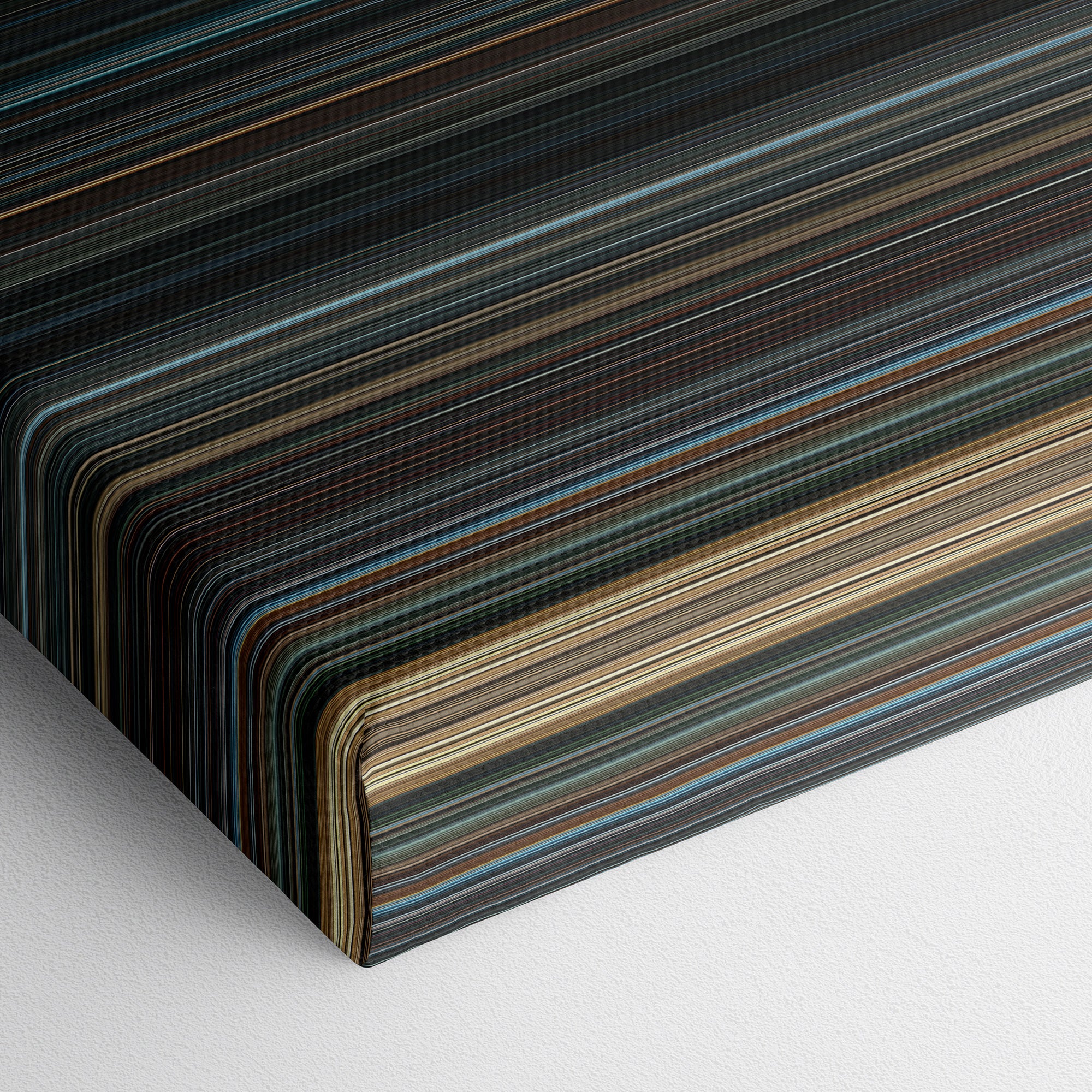 Zack Snyder's Justice League (2021) CineSpectrum Color Spectrum Canvas Print - Close Up of Bottom of Print