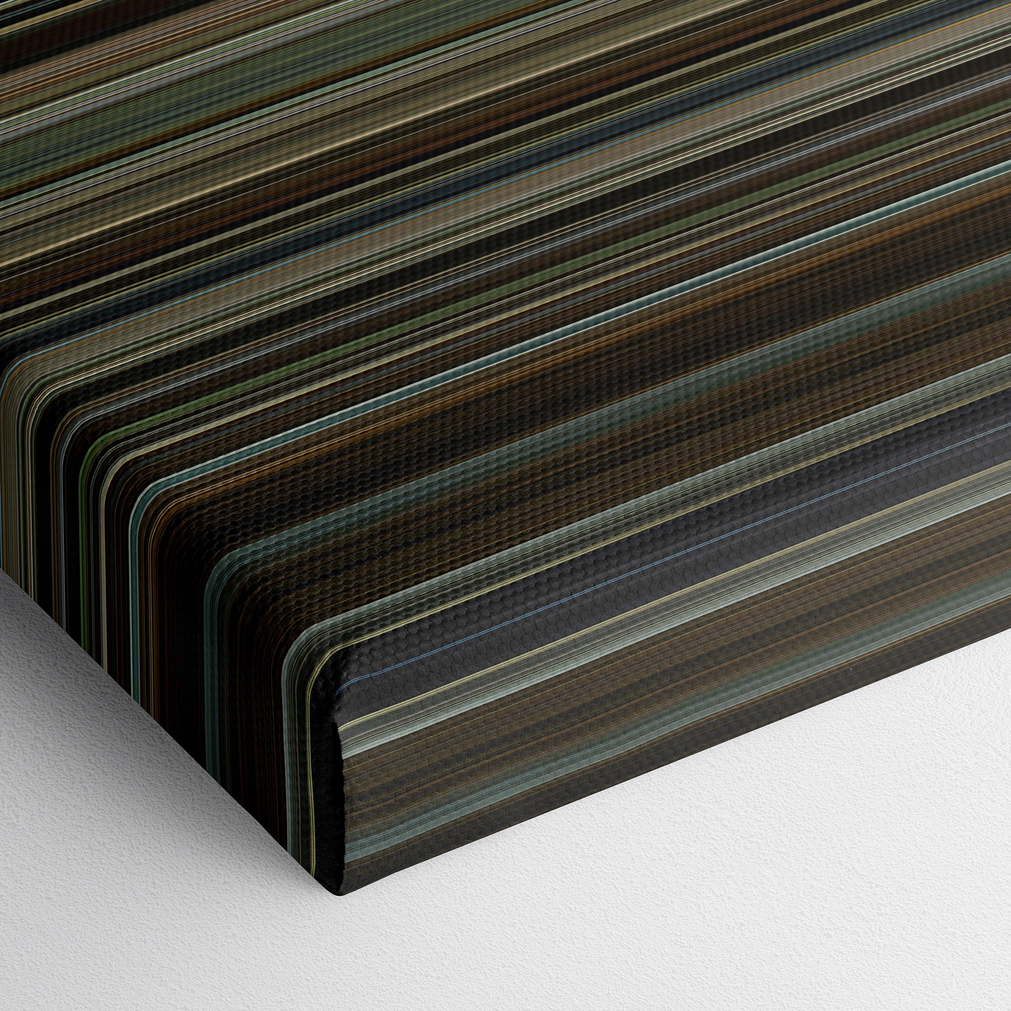 Zodiac (2007) CineSpectrum Color Spectrum Canvas Print - Close Up of Bottom of Print