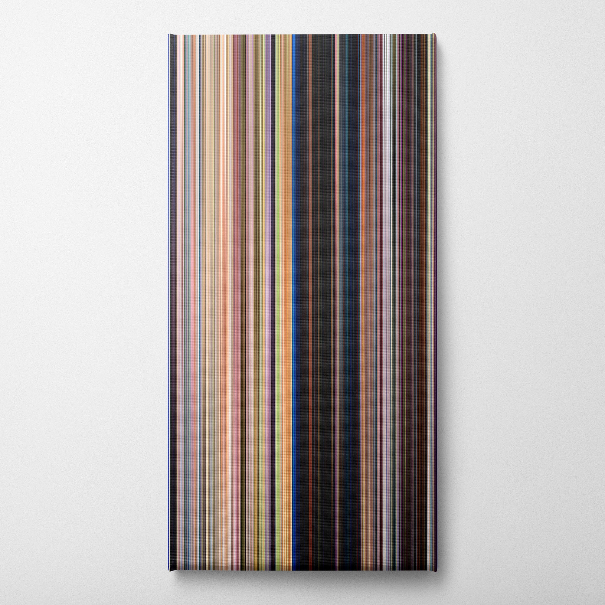 Zootopia (2016) CineSpectrum Color Spectrum Canvas Print - Vertical on Wall